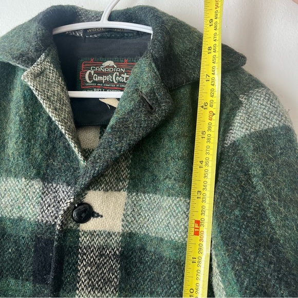 Vintage Kids Wool Plaid Canadian Camper Coat Sz 5 mohair made in canada - Picture 10 of 12